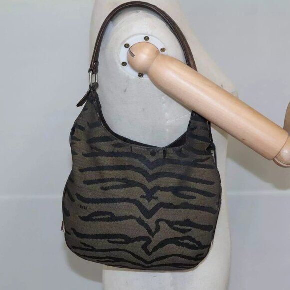 FENDI Hand Bag Canvas Brown Auth - Picture 1 of 16